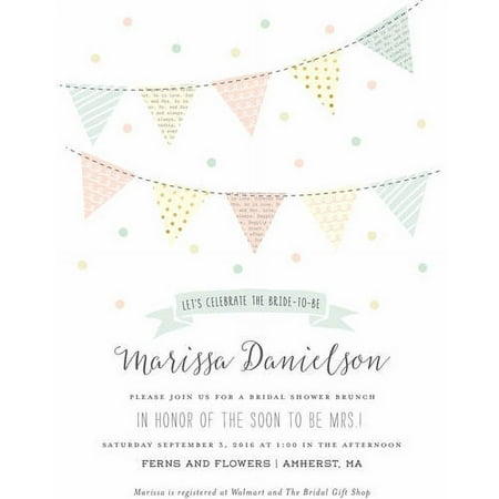 Bridal Celebration Banner Standard Bridal Shower Invitation
