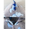 thumbnail image 6 of Cjfdfy Newborn Baby Boy Fall Winter Clothes Infant Baby Boy Halloween Dinosaur Costume Warm Plush Hooded Romper One Piece Animal Outfit Front Button Long Sleeve Jumpsuit, 6 of 9