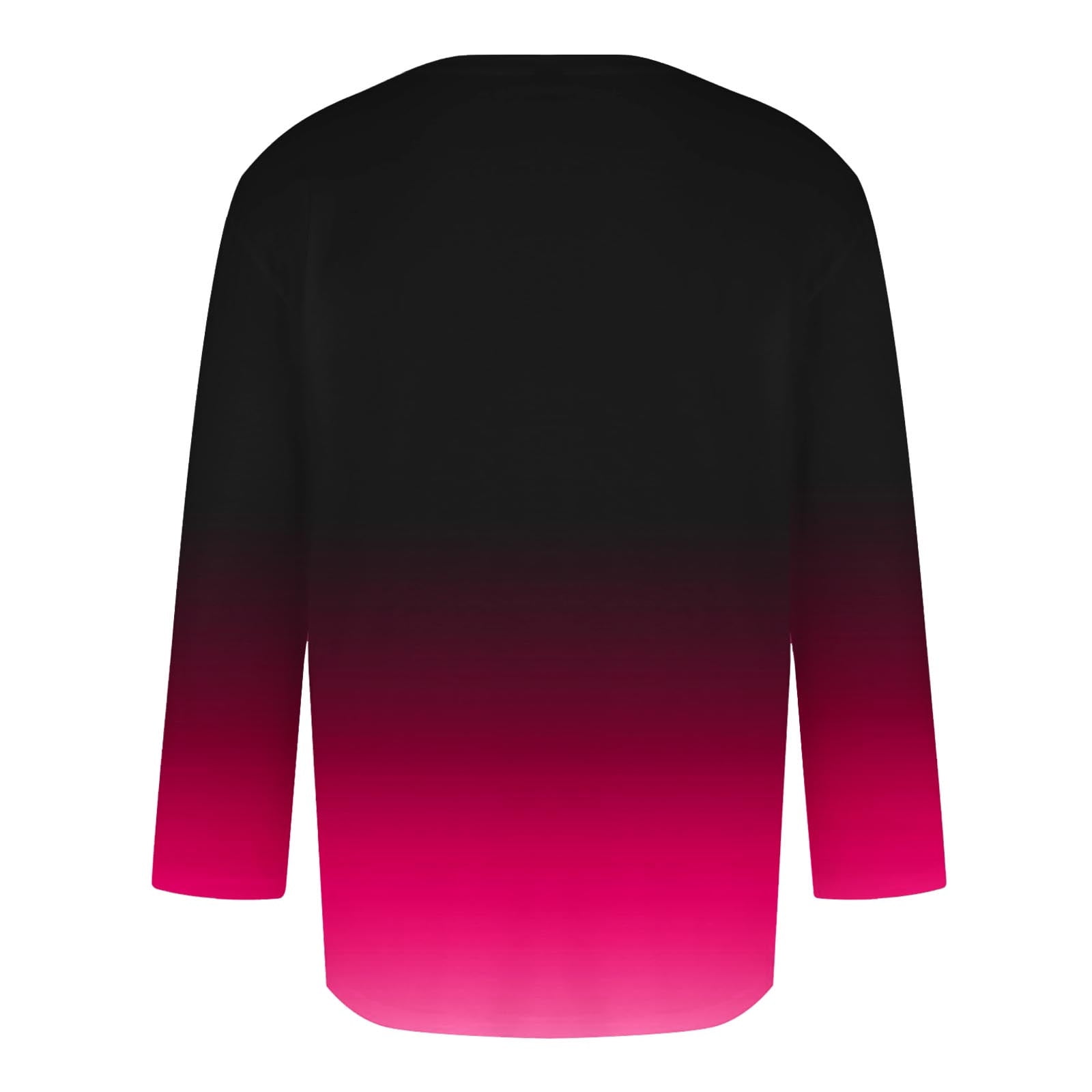 YLSDY Men's Ombre Long Sleeve T-Shirt Gradient Crew Neck