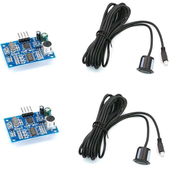 Treedix 2 pcs JSN-SR04T Ultrasonic Module Sensor Distance Measuring with Waterproof Probe Compatible with Arduino
