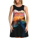 thumbnail image 1 of Balery Bioluminescent Underwater Flower Vestidos de verano para mujer con estampado: vestido holgado sin mangas, vestido playero informal y cómodo para días calurosos., 1 of 7