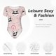 thumbnail image 4 of Balery Cute Cartoon Panda Body de cuello redondo de manga corta para mujer Tops de manga corta Tops básicos-XX-Large, 4 of 7