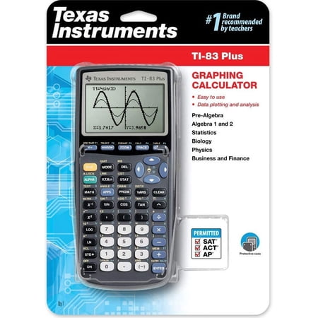Texas Instruments TI-83 Plus Graphing Calculator, Black