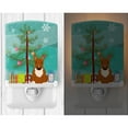 thumbnail image 2 of Caroline's Treasures BB4259CNL Merry Christmas Tree Bull Terrier Red Ceramic Night Light, 6x4x3", multicolor, 2 of 2