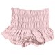 thumbnail image 4 of Pantalones cortos con volantes de cuadros vichy de color liso para mujer, primavera-verano: cintura alta, tejido de gasa, cintura elástica, para salidas informales., 4 of 4