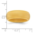 thumbnail image 2 of Silicone Gold Metallic 8mm Ridged Edge Band Size 9 Ring for Women and Men - 1.4 Grams, 2 of 2