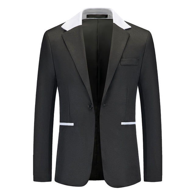 Traje de moda a juego de colores para hombre, traje casual de un solo pecho para hombre, abrigo de talla europea para hombre
