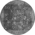 thumbnail image 1 of Ahgly Company Indoor Round Oriental Gray Asian Inspired Area Rugs, 5' Round, 1 of 1