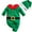 Red Collar Green Elf, variant on My First Christmas Baby Boy Girl Cotton Outfit Newborn Elf Santa Costume Set Infant Xmas Cosplay Romper Jumpsuit