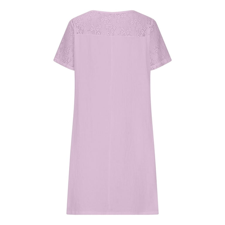 Casual Solid Patchwork O Neck Straight Dresses(4 Colors) Casual Solid Patchwork O Neck Straight Dresses(4 Colors)