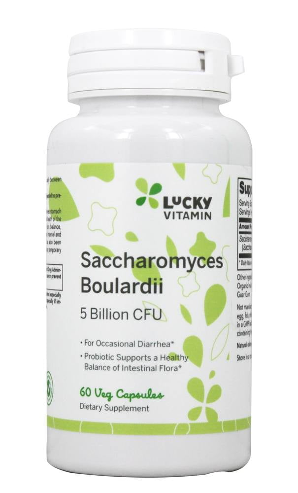 LuckyVitamin - Saccharomyces Boulardii Probiotic 5 Billion CFU - 60 Veg Capsules