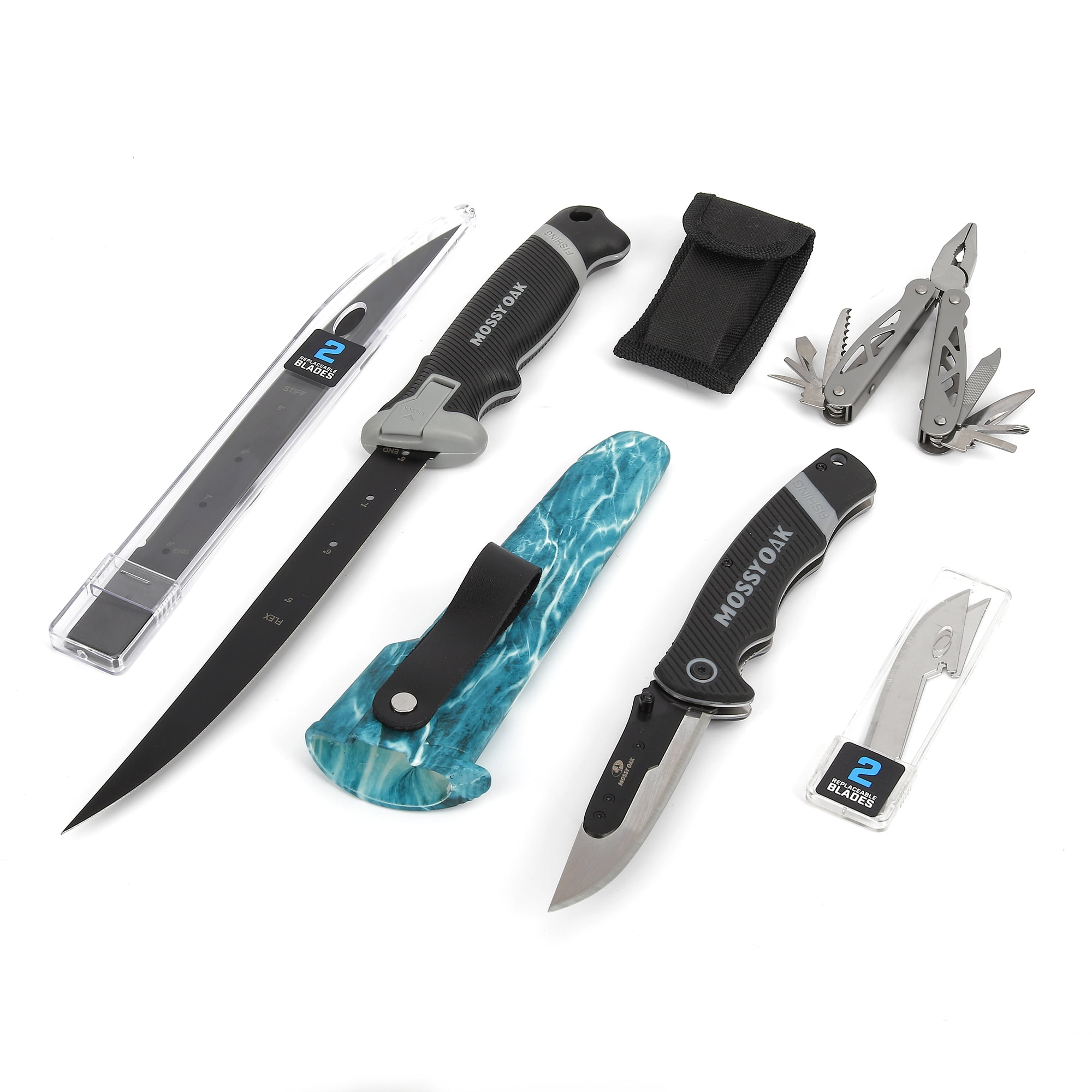 Mossy Oak 8-piece Anglers Combo with Multitool – Walmart Inventory
