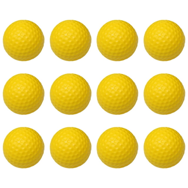 Yellow 42.6mm Ball PU Soft Monolayer Training Ball for Indoor Practice Accessory Yellow