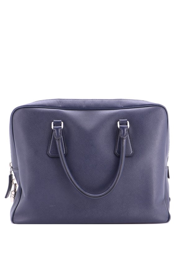 Pre-Owned Zip Around Briefcase Saffiano Leather Large By Rebag