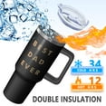 thumbnail image 3 of 40oz Cup for Dad with Straw - Best Dad Ever Insulated Tumbler, Stainless Steel Construction, Leakproof Lid, The Perfect Gift for Dad for Any Occasion, Father's Day, 3 of 5