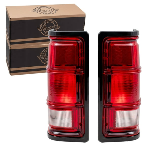 Brock Tail Light for 1988-1996 Dakota Black Bezel From 11/27/1987 Set 55076439 1981-1993 D150