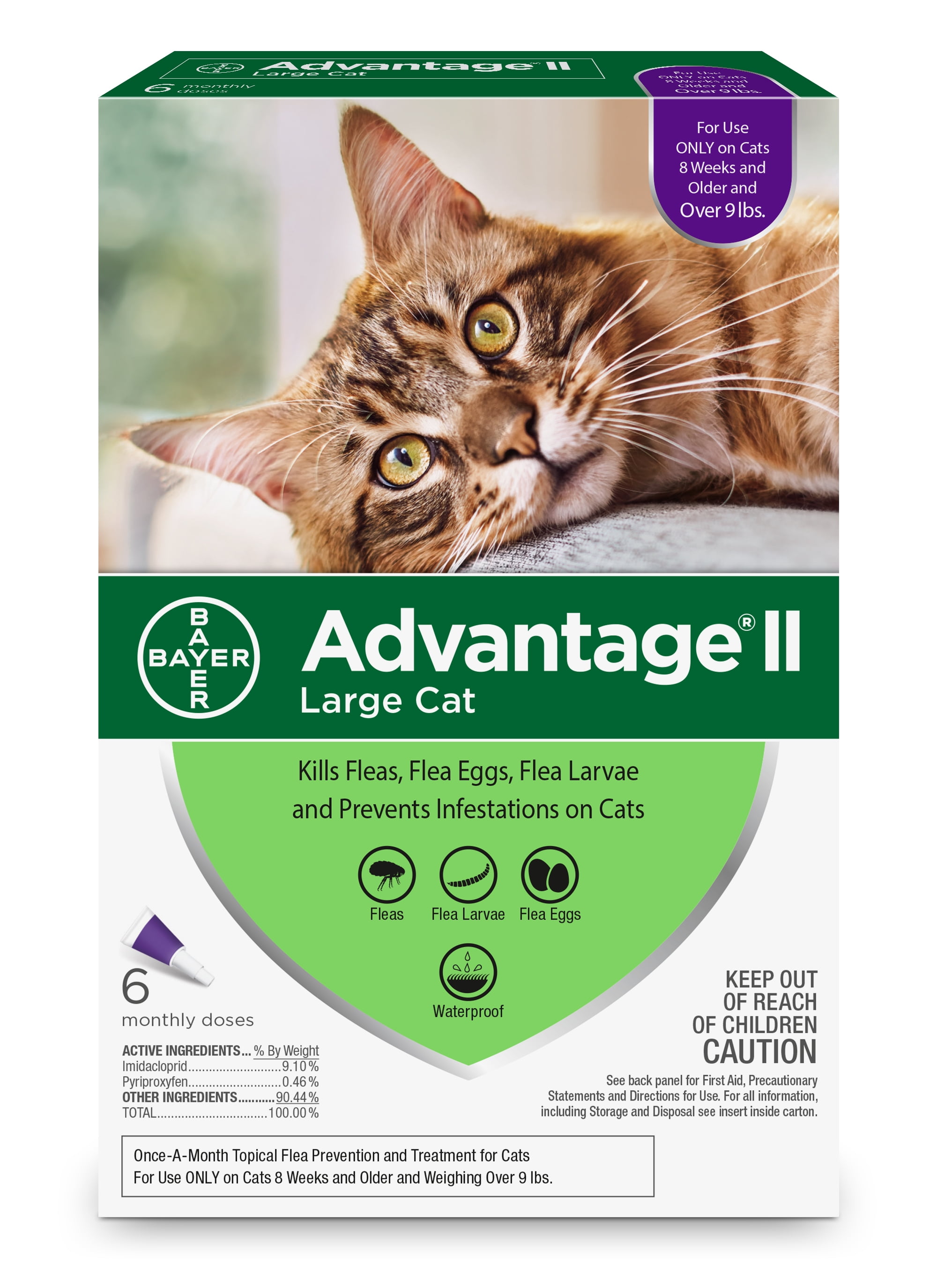 *WRONG ONE* Advantage II Flea Treatment for Large Cats, 6 Monthly