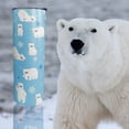 thumbnail image 4 of Polar Bear Gifts for Bear Lovers Women, Teen Girls- Cute Snowflake Polar Bear Coffee Mug/Cup/Water Bottle/Tumbler with Lid and Straw- Thermal Insulated Tumblers 20 Oz - Polar Bear Stuff Decor(Blue), 4 of 5