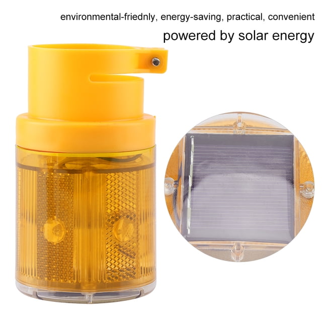 Strobe Lamp, LED Warning Signal Light Flashing Car Warning Light, For Snowy Mud Wind Season Outdoor Warning Light Solar Power Light