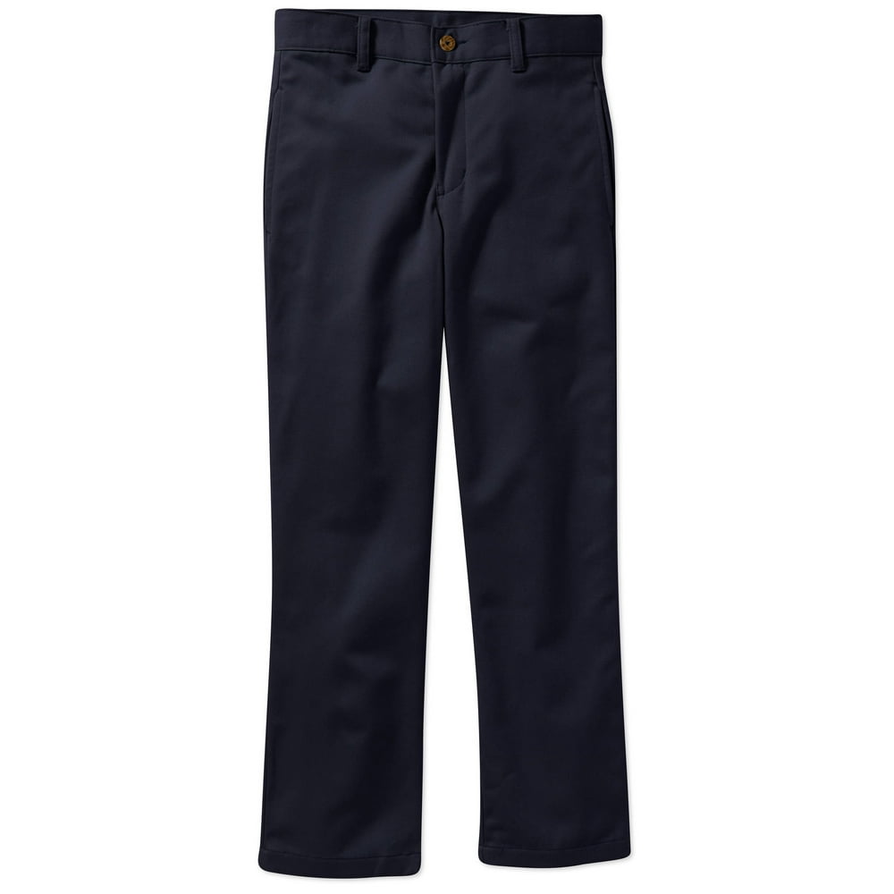 GEORGE - George Husky Boys School Uniform Flat Front Twill Pant With ...