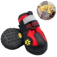 thumbnail image 2 of Zapatos antideslizantes para perros, protector de patas con cierre de velcro ajustable y reflectante, paquete de 4 para perros medianos y grandes para el verano Xemadio 2034967-6, 2 of 8