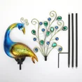 thumbnail image 2 of Luces solares decorativas para exteriores, estacas solares para jardín de pavo real, luces decorativas de metal para exteriores, luces decorativas LED impermeables para caminos, patios y pai, 2 of 4