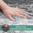 thumbnail image 3 of 2 Pieces Soft Bathroom Rugs, Soft Absorbent Microfiber Bath Mat, Non-Slip Washable Bathroom Mat & U-Shaped Toilet Rug (24"x16"+24"x20", Grey), 3 of 7