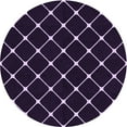 thumbnail image 1 of Ahgly Company Machine Washable Indoor Round Transitional Midnight Gray Area Rugs, 3' Round, 1 of 7
