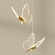 thumbnail image 3 of Candelabro de mariposa moderno Perfecl lámpara de acrílico iluminación de techo colgante LED 2 piezas, 3 of 7