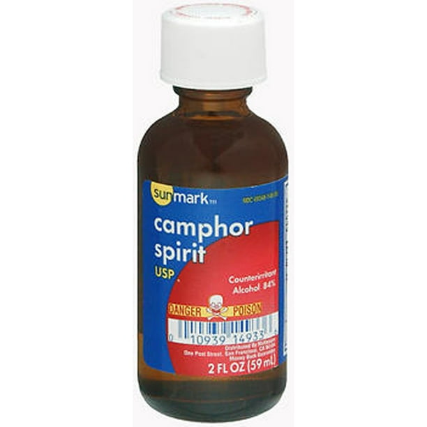 Sunmark Camphor Spirit 2 Fl Oz Walmart Com