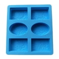thumbnail image 4 of Molde De Jabón De Silicona Ovalado Rectangular De 6 Cavidades Hecho A Mano Para Hacer Jabón De Baño Para El Hogar Inevent HA023199-00, 4 of 7