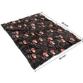 thumbnail image 4 of Red Mushroom Grass Black Pattern Blanket,Comfortable Soft Lamb Wool Throw Blanket,All Season,Warm Lightweight Blankets for Sofa Bed Couch Living Room Chair,60"x80", 4 of 4