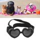 thumbnail image 1 of Gafas para perros a prueba de viento, protección ocular para jugar, gafas de sol ajustables con forma de corazón para perros, perritos, mascotas y cachorros, 1 of 12