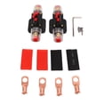 thumbnail image 2 of 12-24V Disyuntor-Portafusibles, 2 Piezas Estéreo De Automóvil En Línea Disyuntor De Reinicio Manual Portafusibles Con Lengüetas Y Tubo Termorretráctil Para Estéreos Marinos De Automóviles(50A), 2 of 14