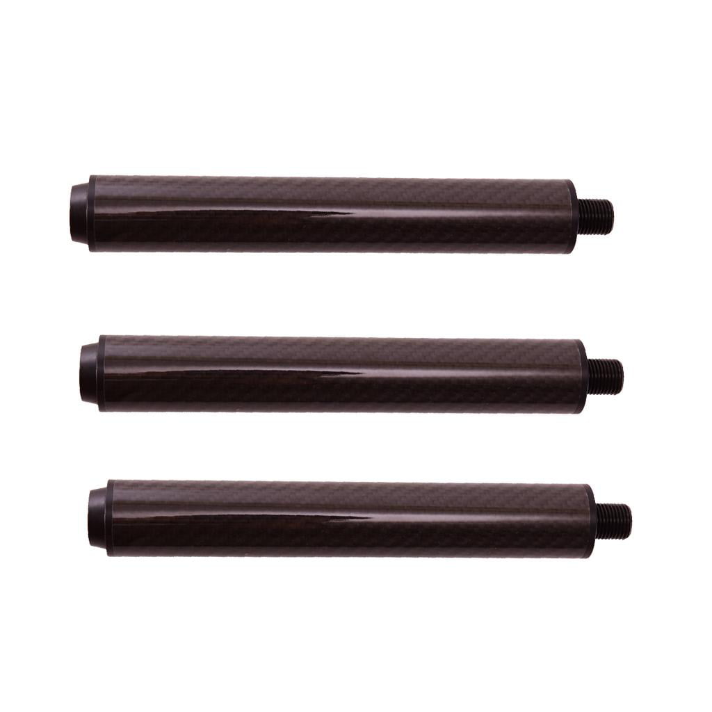 3x Quick Release Butt End Billiard Snooker Pool Cue Extension Extender 