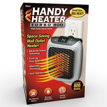 Handy Heater Turbo, 800 Watt Wall Outlet Heater, As Seen On TV
