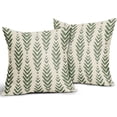 thumbnail image 3 of Sage Green Boho Pillow Covers 20x20 Set of 2 Bohemian Ethnic Geometric Herringbone Print Decorative Throw Pillows Outdoor Pillowcase Square Linen Farmhouse Cushion Case Decor Couch Sofa Bed, 3 of 6