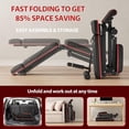 thumbnail image 6 of Foldable Weight , Adjustable Workout  with Leg Extension, Preacher Pad, Extended Headrest, Space-saving Banco de Pesas for Home Gym, 800lbs Full Body Workouts Strength Training, 6 of 8