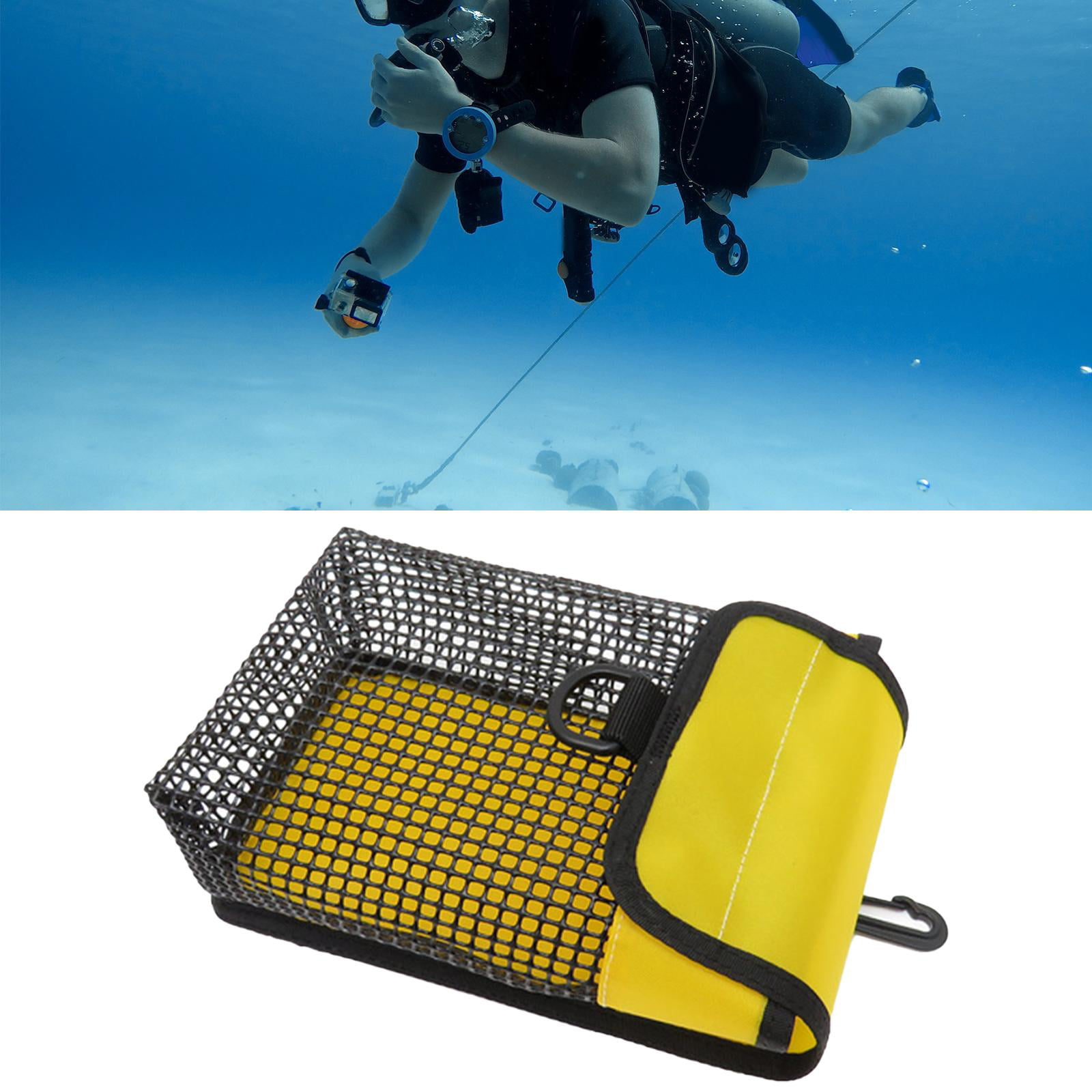 Scuba Diving Gear Storage Bag Mesh Pocket Portable Lightweight