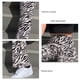 thumbnail image 5 of Pantalones acampanados Leggings estampados ajustados de talle alto largos acampanados para mujer Lady Street Black White Stripe S, 5 of 6