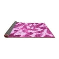 thumbnail image 2 of Ahgly Company Indoor Round Abstract Pink Modern Area Rugs, 3' Round, 2 of 4
