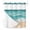 DarkTurquoise, variant on No Hook Shower Curtain, Turquoise Long Bathtub Curtains with Snap in Liner, Ocean Wave Stripes Modern Abstract Beach Waterproof Washable Fabric Bathroom Curtain Sets, 72"W x 78"L