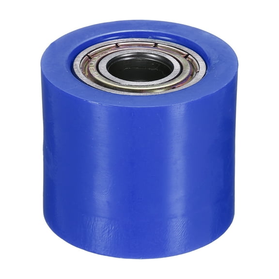 10mm Roller Pulley Tensioner, Chain Roller Pulley Tensioner Mini Bike Parts Nylon Cylinder Type Guide Wheel Chain Guide Slider for Mini Motorcycle Dirt Bike, Blue
