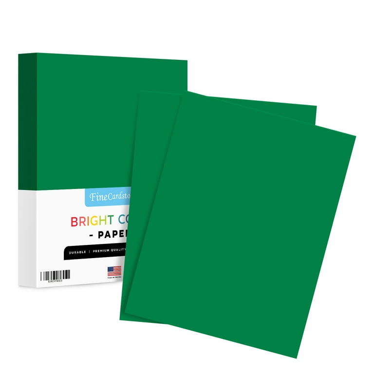 8.5 x 11 Bright Green Color Paper Smooth, for School, Office & Home  Supplies, Holiday Crafting, Arts & Crafts | Acid & Lignin Free | Regular  20lb