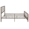 thumbnail image 6 of Noble House Ewelina Modern Queen-Size Iron Geometric Low-Profile Bed Frame, Hammered Copper, 6 of 7