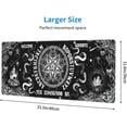 thumbnail image 3 of Black and White Witch Gaming Mouse Pad, Long Extended XL Mousepad Desk Pad, Large Nonslip Rubber Mice Pads Stitched Edges, 31.5'''' X 11.8'''', 3 of 6