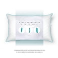 thumbnail image 3 of Almohada Suave Tamaño Estándar Sognare Blanca, 3 of 4
