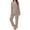 Khaki, variant on Fantaslook Womens Pajama Sets Long Sleeve Button Down Tops Drawstring Pants Sleepwear Nightwear Soft Pjs Sets with Pockets