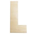 thumbnail image 1 of Darice U0993-L Bold Solid Wood Letter, Capital L, 12 in, 1 of 1