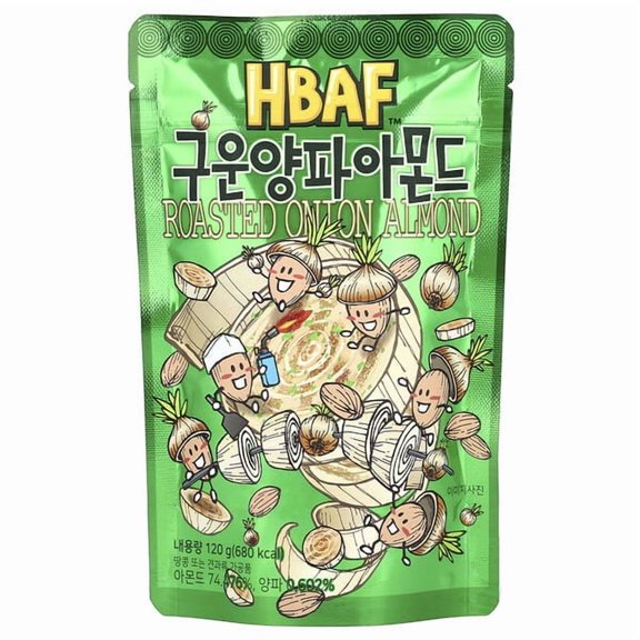 HBAF, Roasted Onion Almond, 4.23 oz Pack of 2